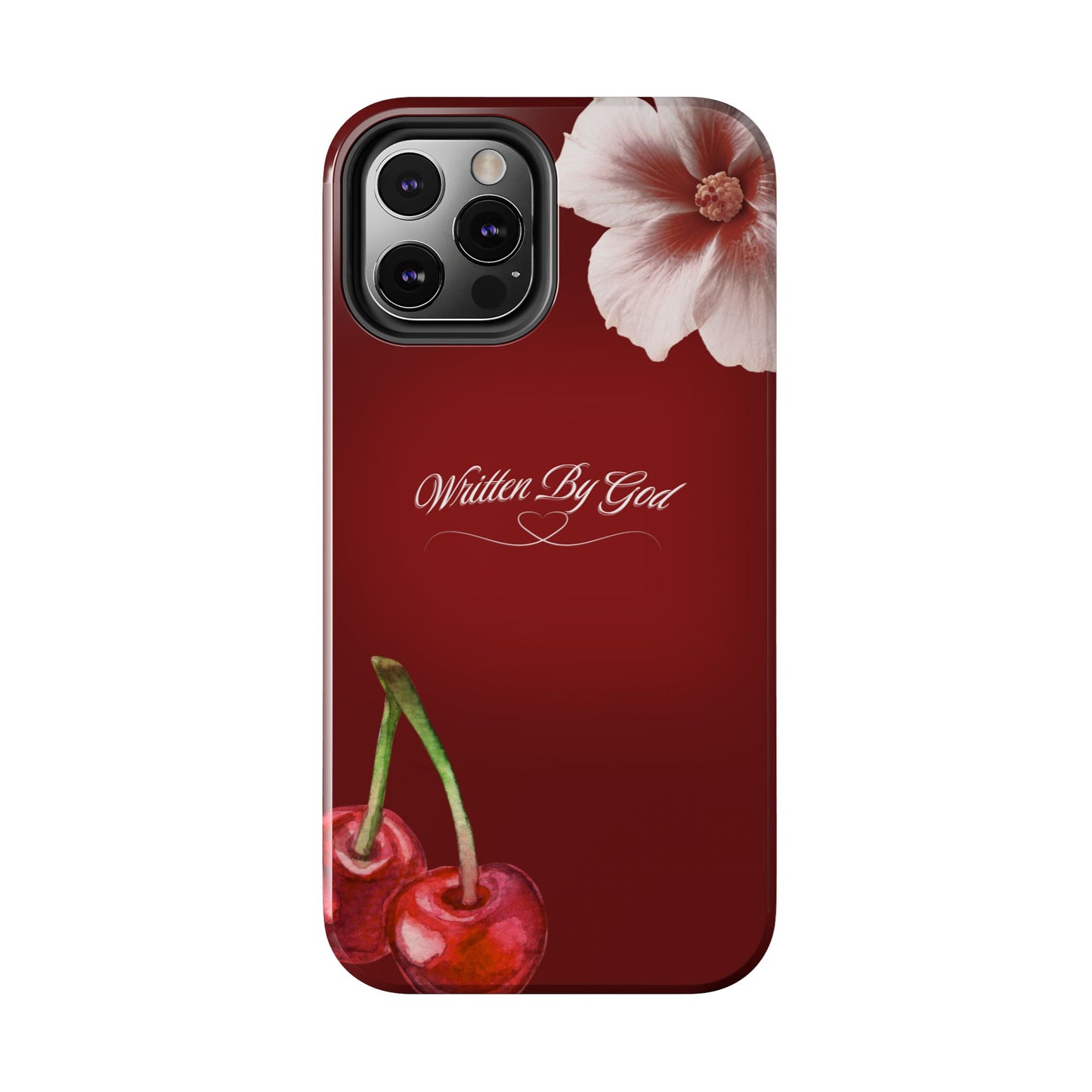 Burgundy Written by God case