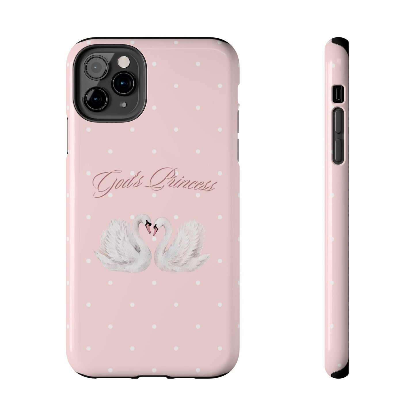 God's Princess Pink Swan Tough Phone Case