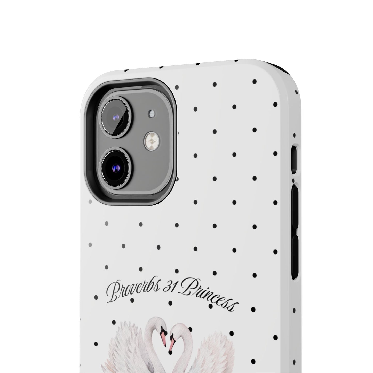 White Polka Dot Swan