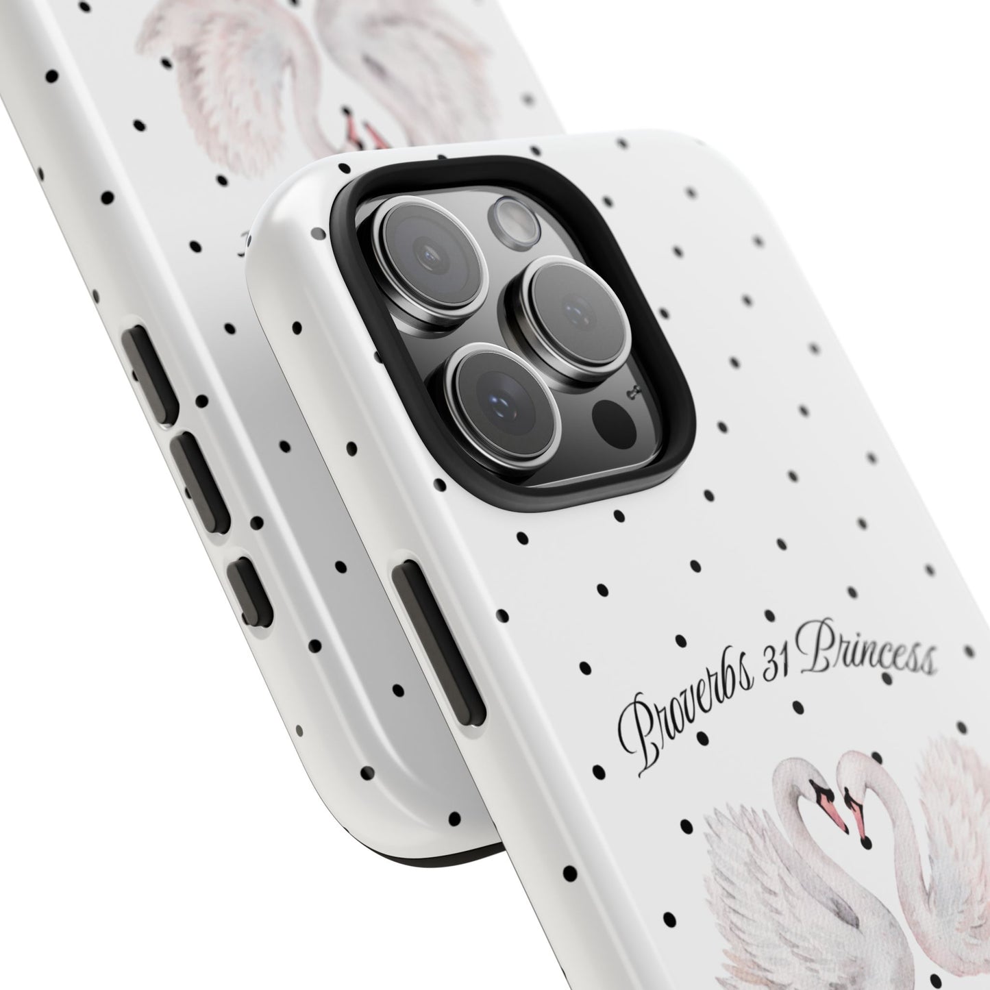 White Polka Dot Swan