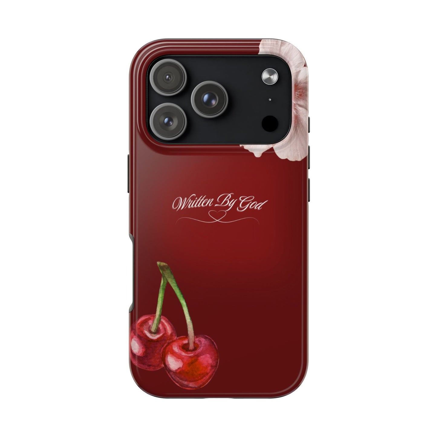 Burgundy Written by God case