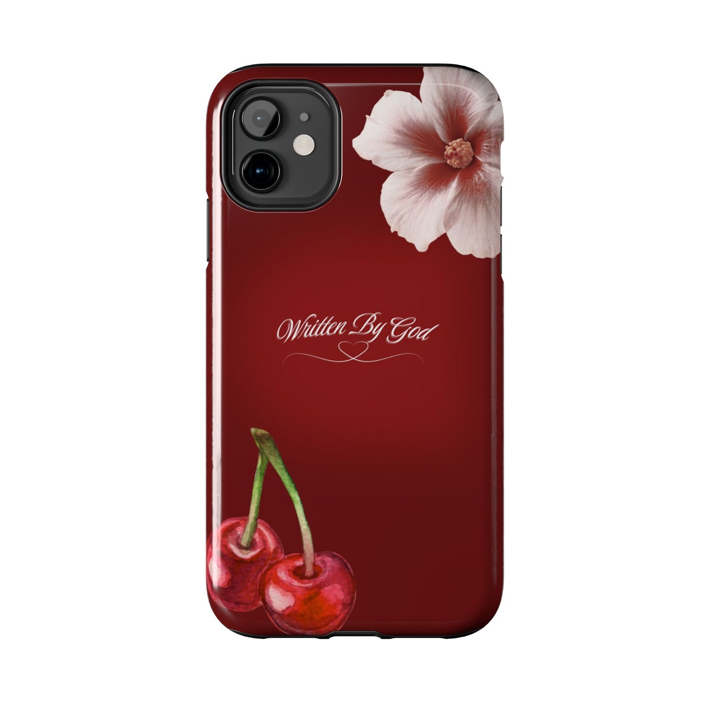 Burgundy Written by God case