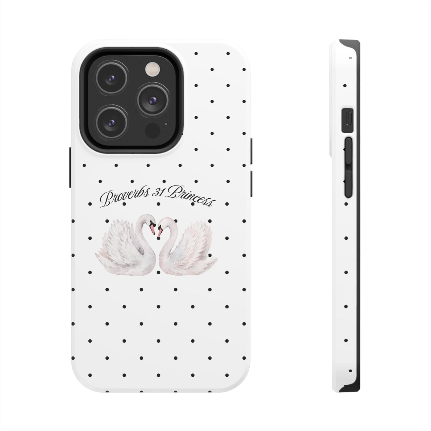 White Polka Dot Swan