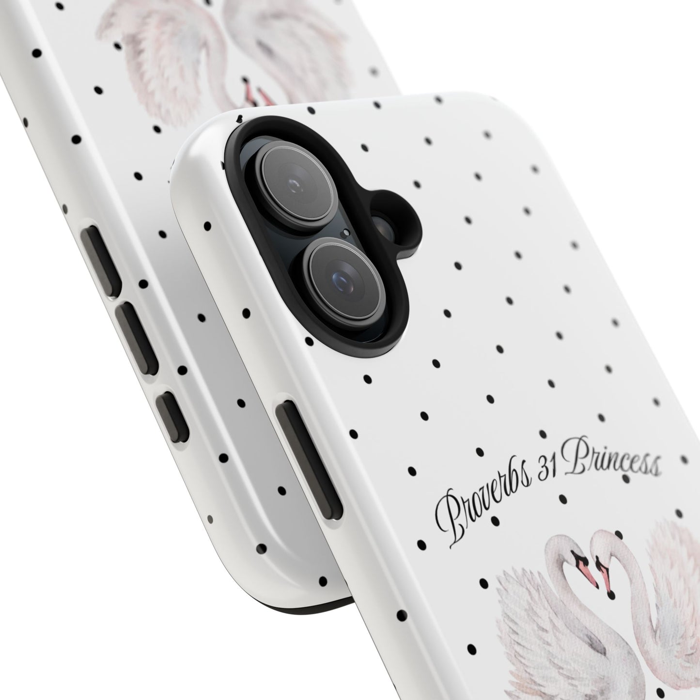 White Polka Dot Swan