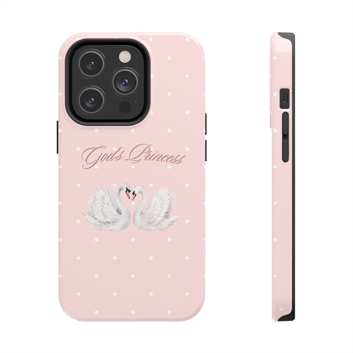 God's Princess Pink Swan Tough Phone Case