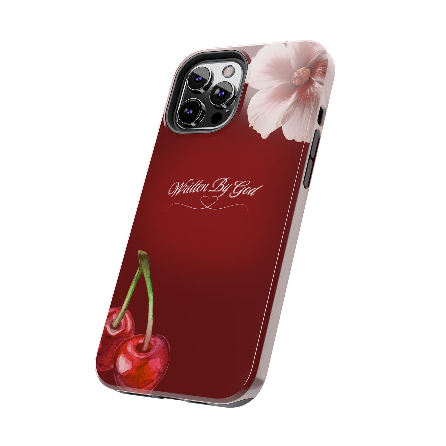 Burgundy Written by God case