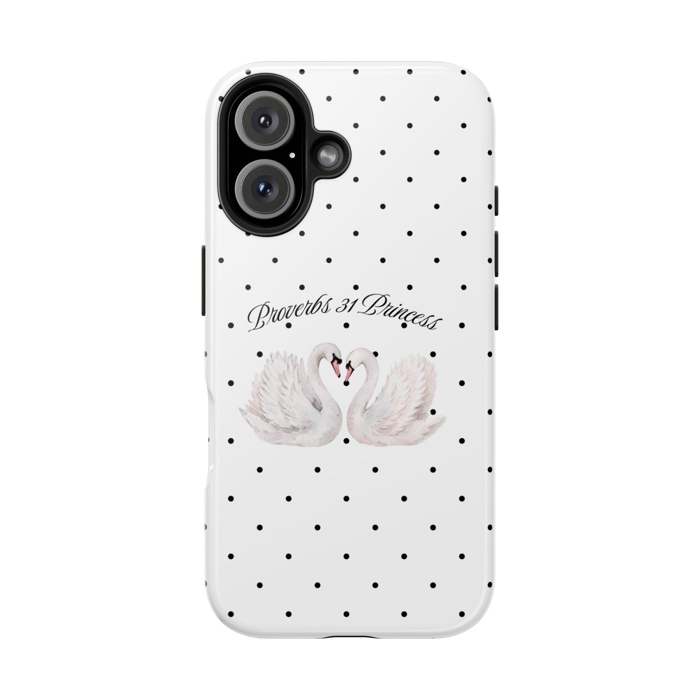 White Polka Dot Swan