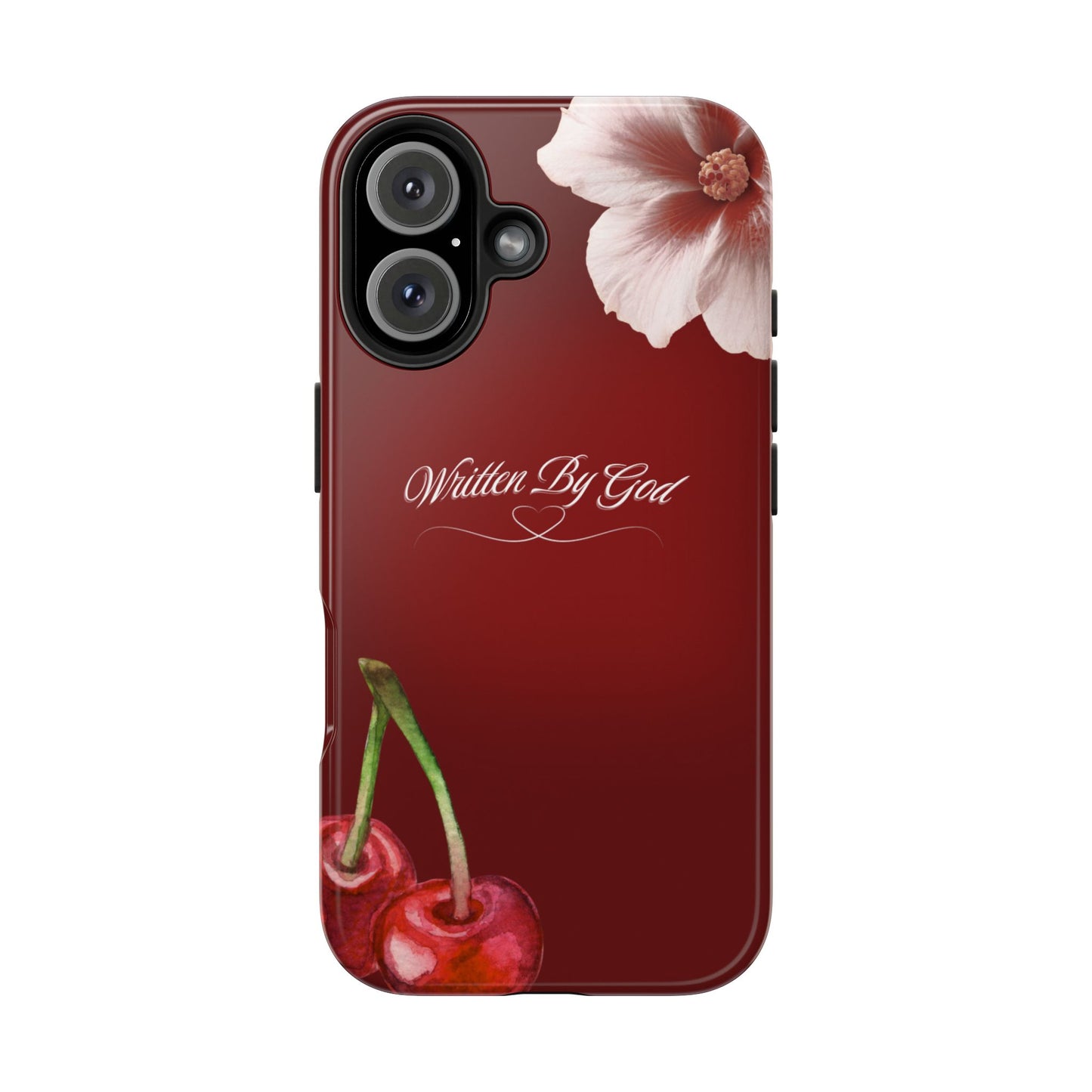 Burgundy Written by God case