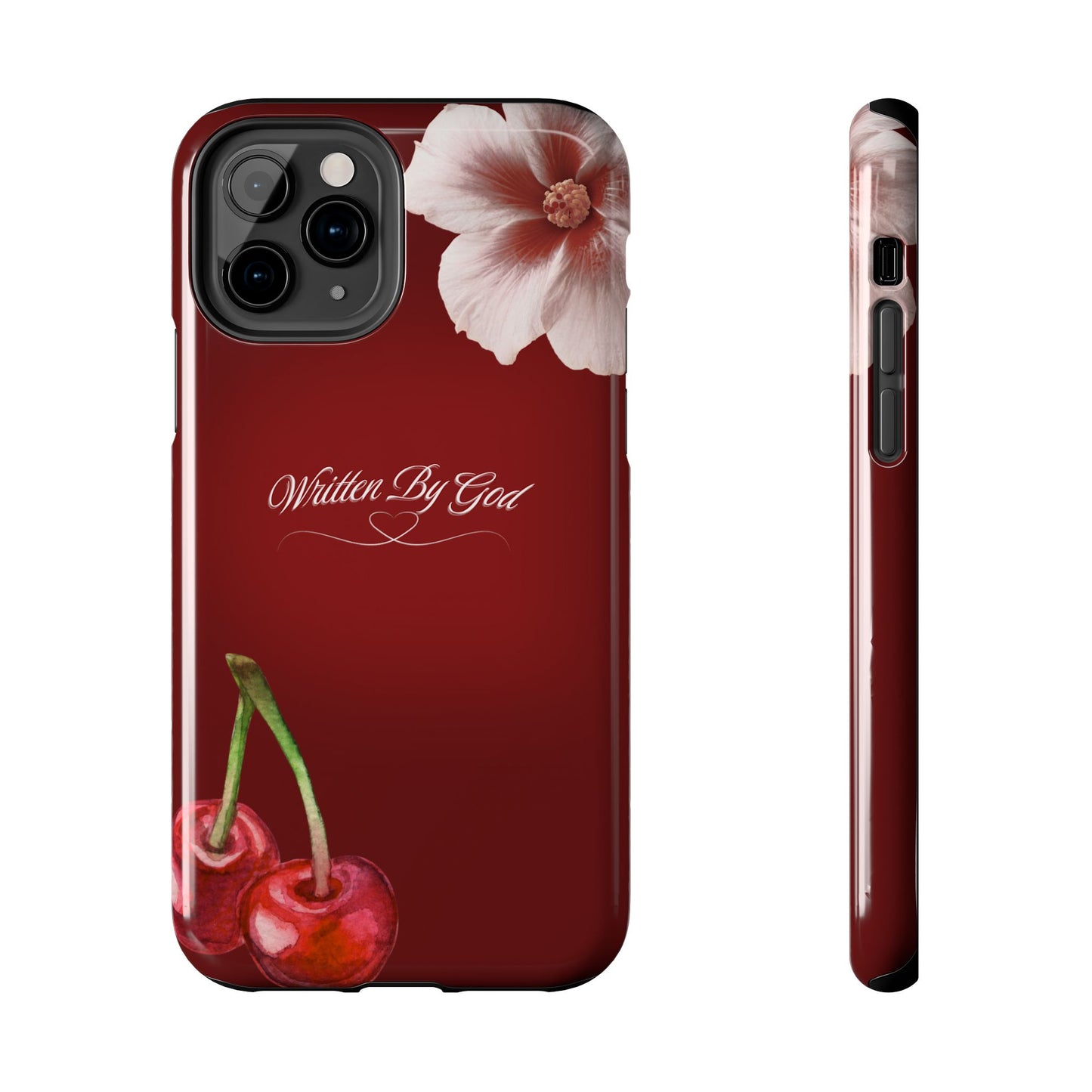 Burgundy Written by God case