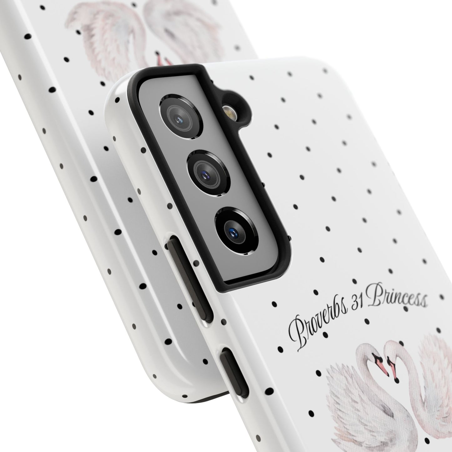 White Polka Dot Swan