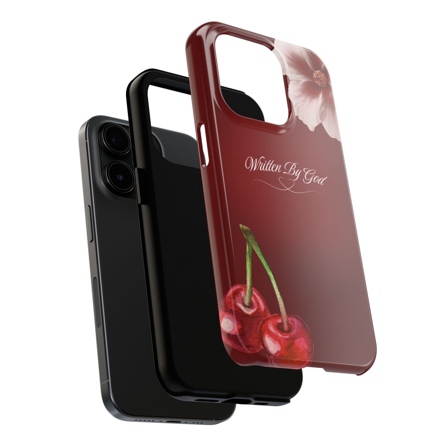 Burgundy Written by God case