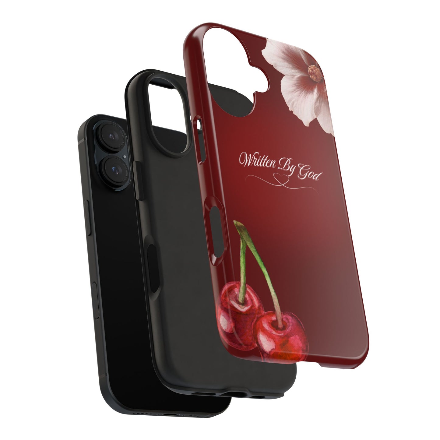 Burgundy Written by God case