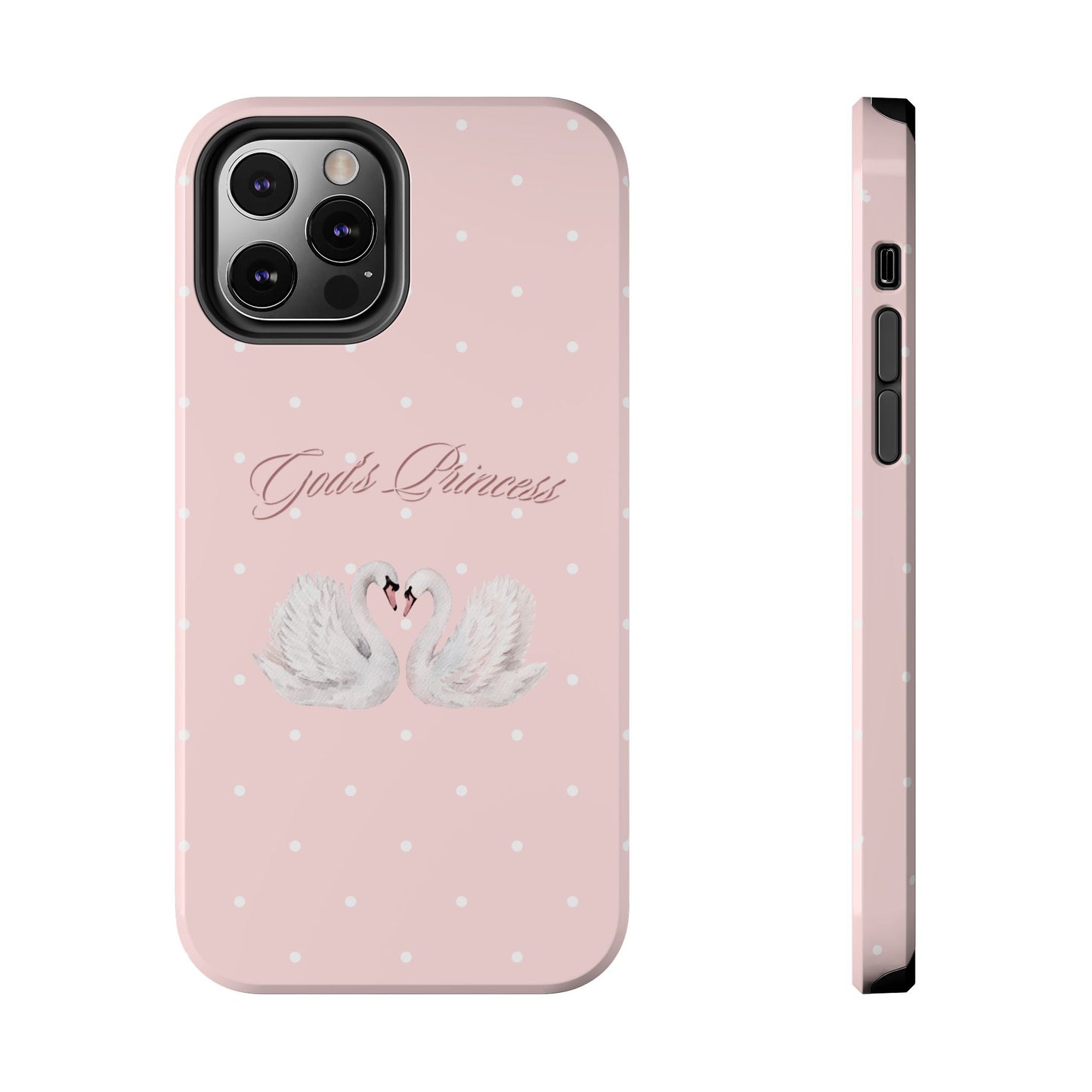 God's Princess Pink Swan Tough Phone Case