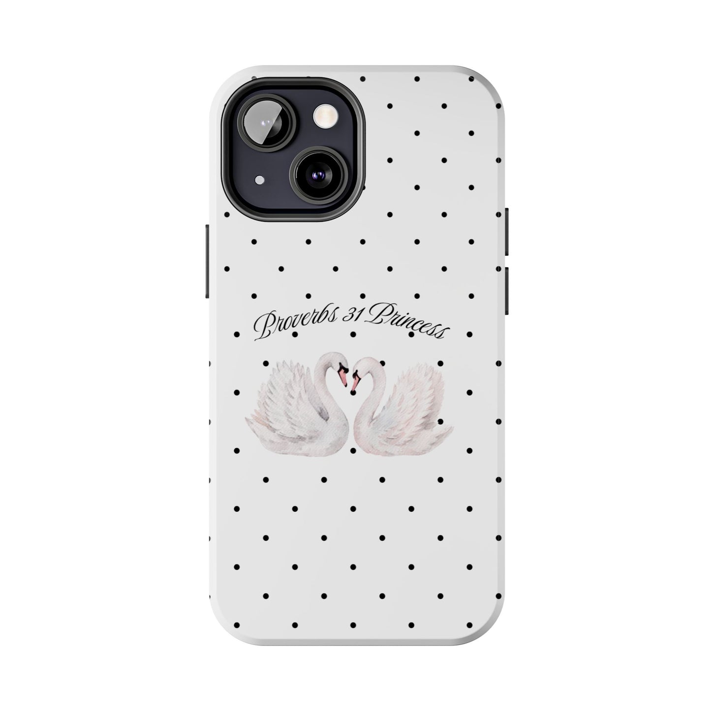 White Polka Dot Swan