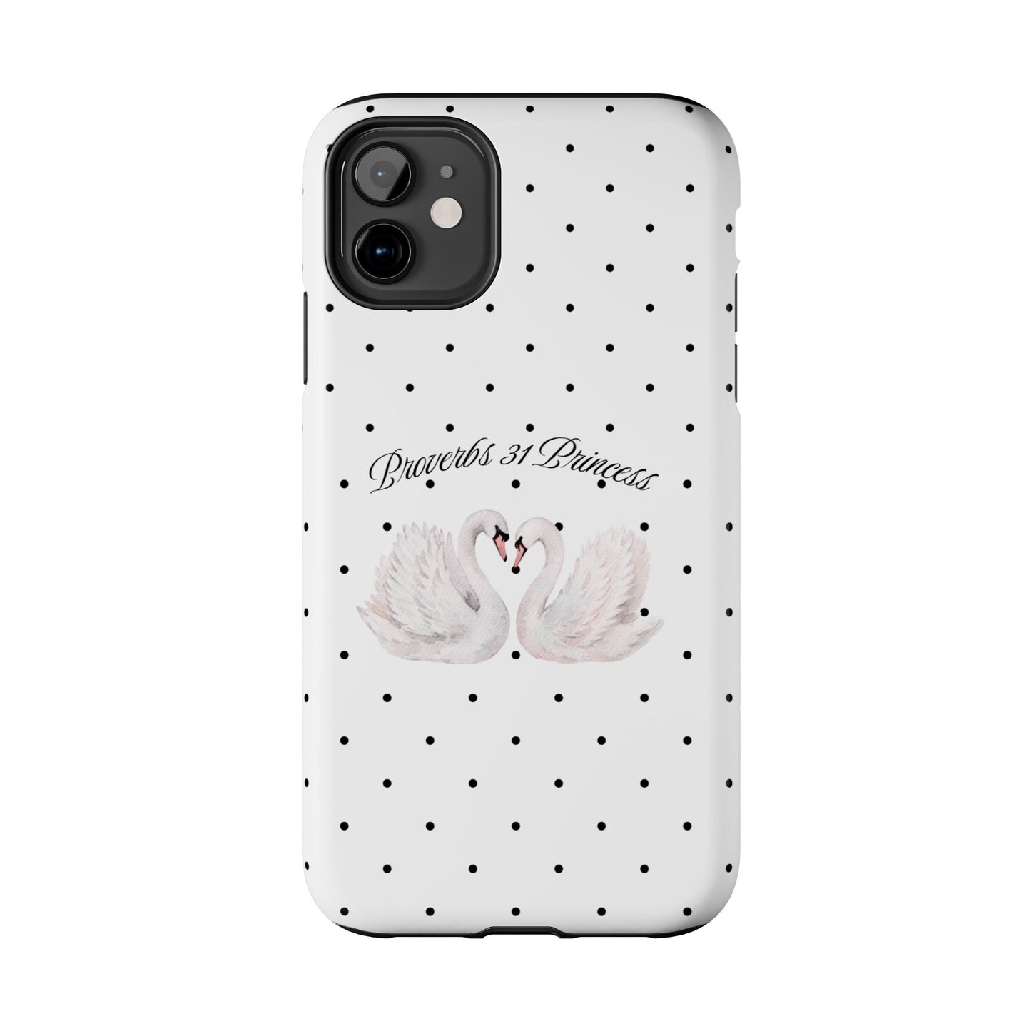 White Polka Dot Swan