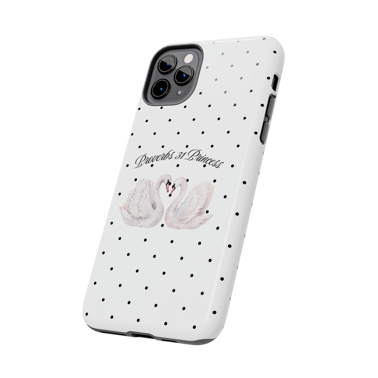White Polka Dot Swan