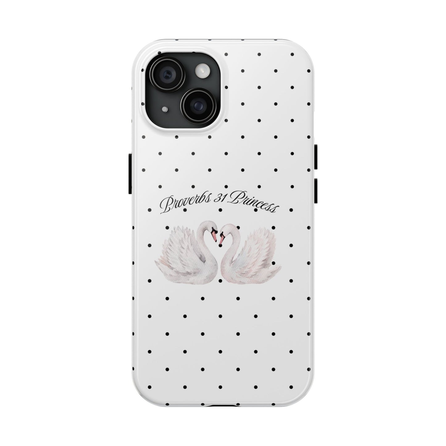 White Polka Dot Swan