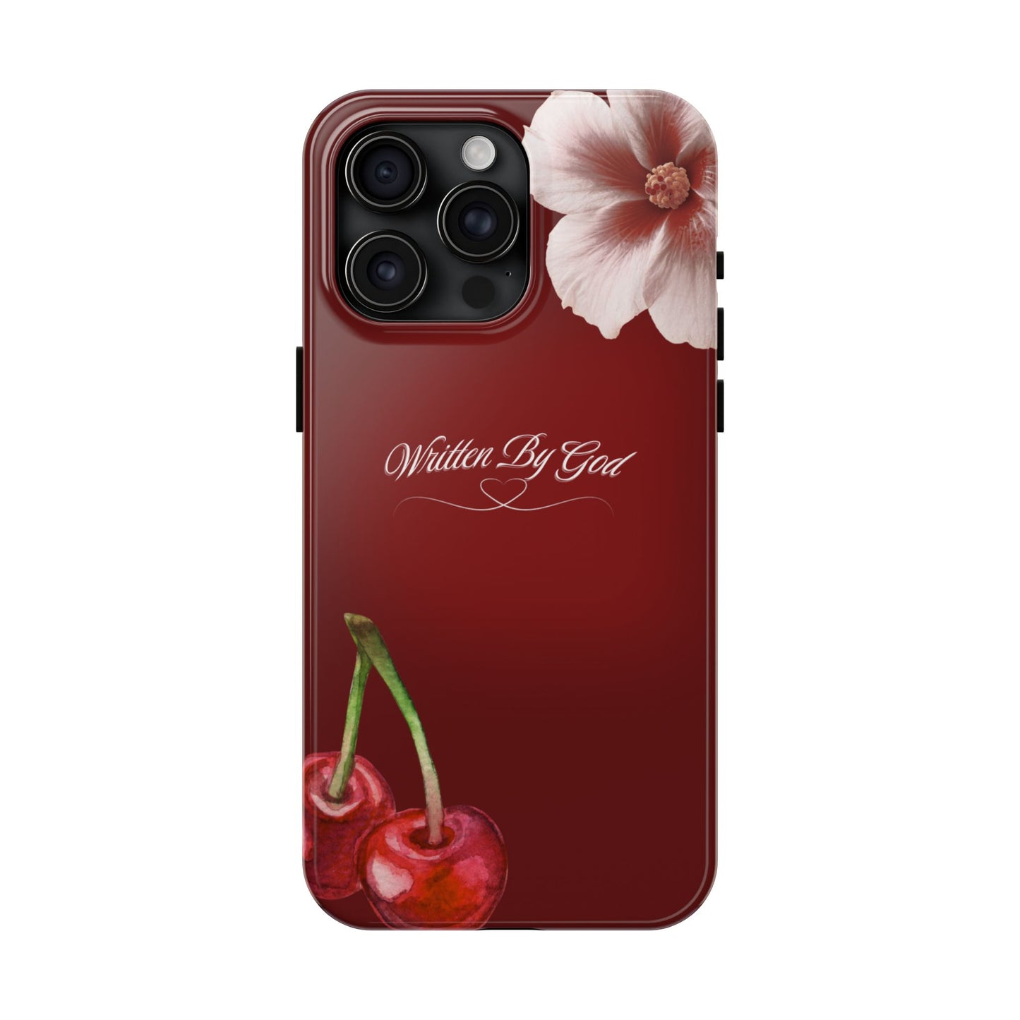 Burgundy Written by God case