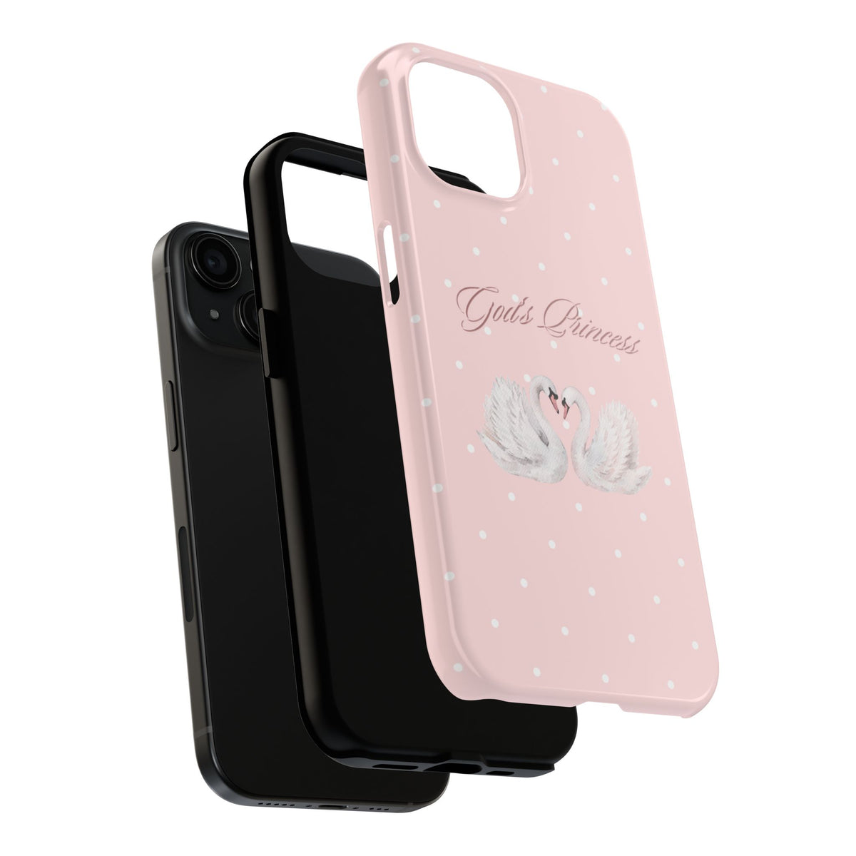 God's Princess Pink Swan Tough Phone Case