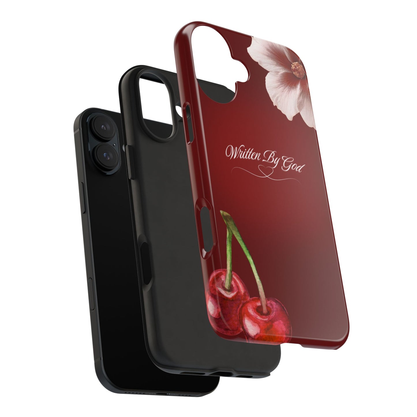 Burgundy Written by God case