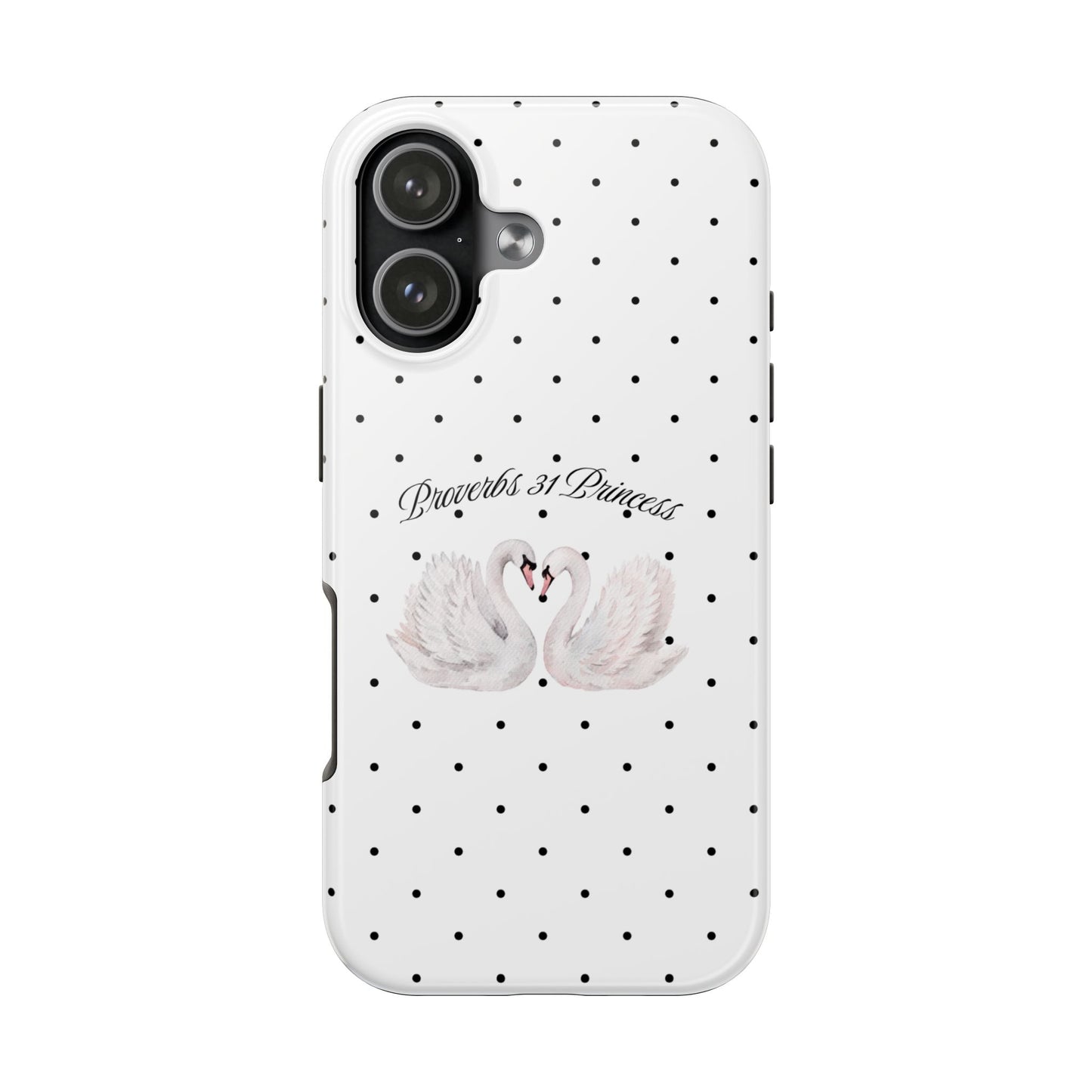 White Polka Dot Swan