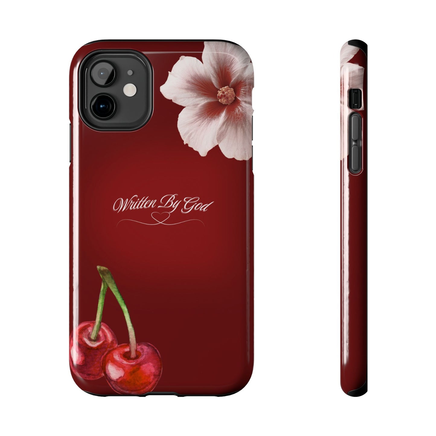 Burgundy Written by God case