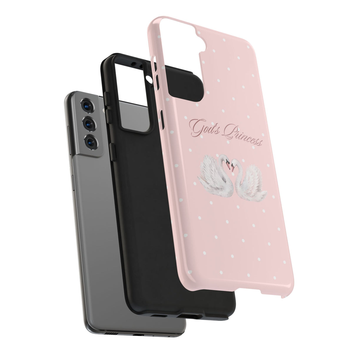 God's Princess Pink Swan Tough Phone Case