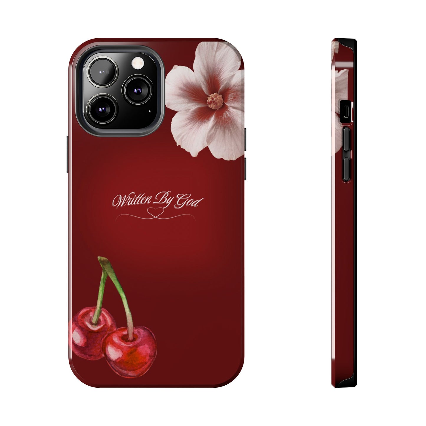 Burgundy Written by God case