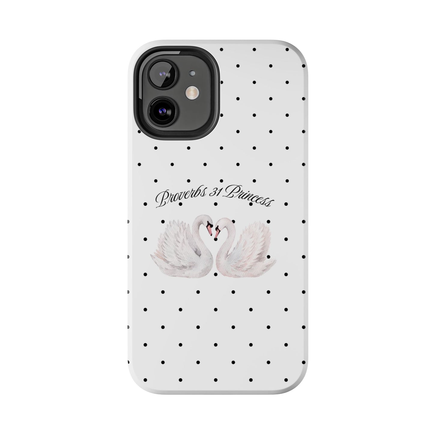 White Polka Dot Swan