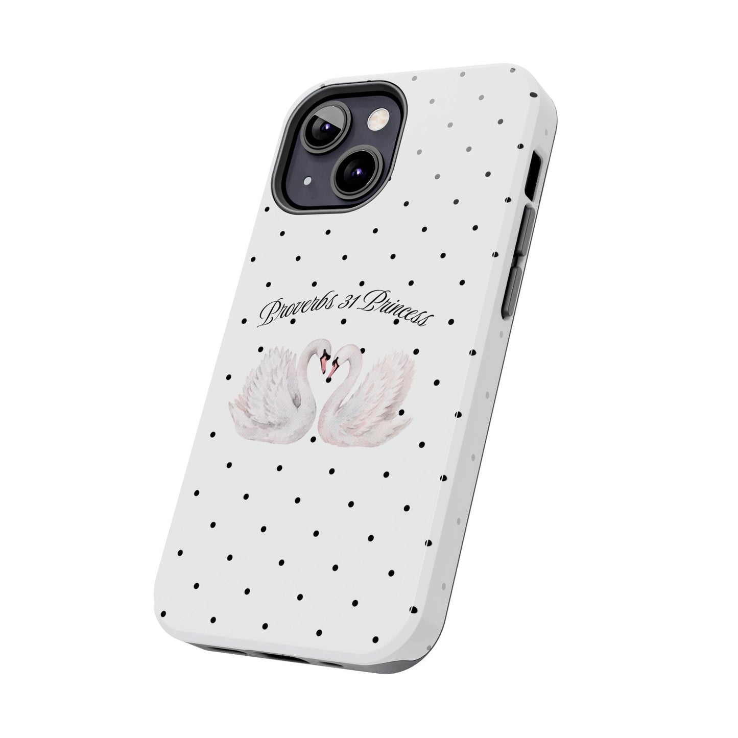 White Polka Dot Swan