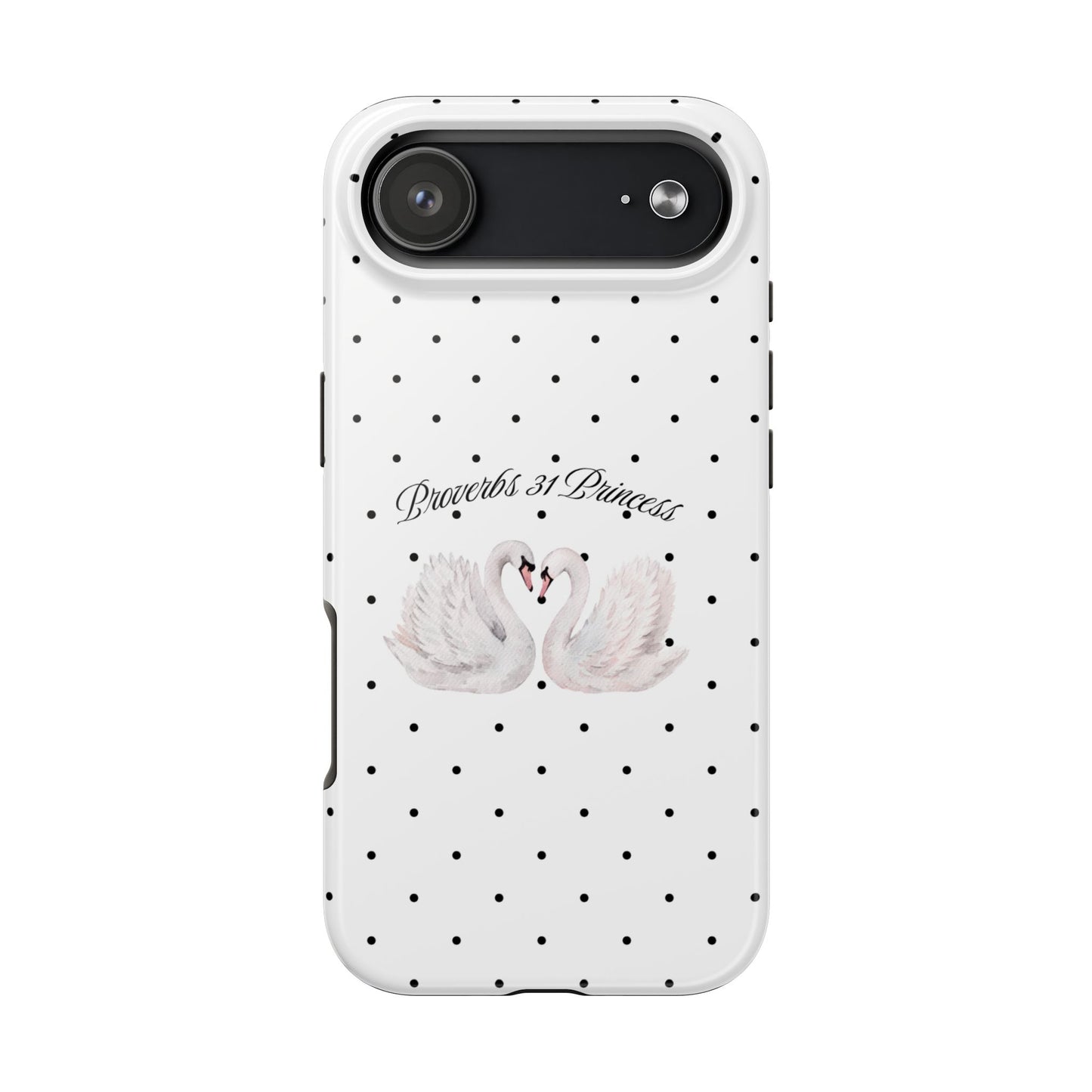 White Polka Dot Swan