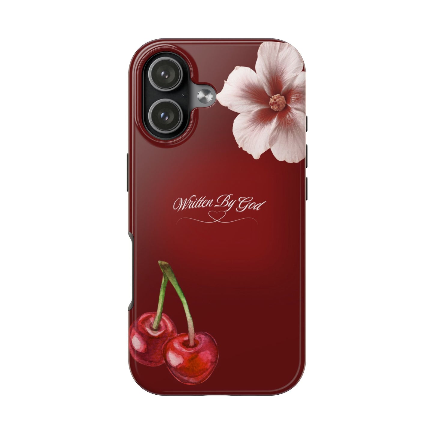 Burgundy Written by God case