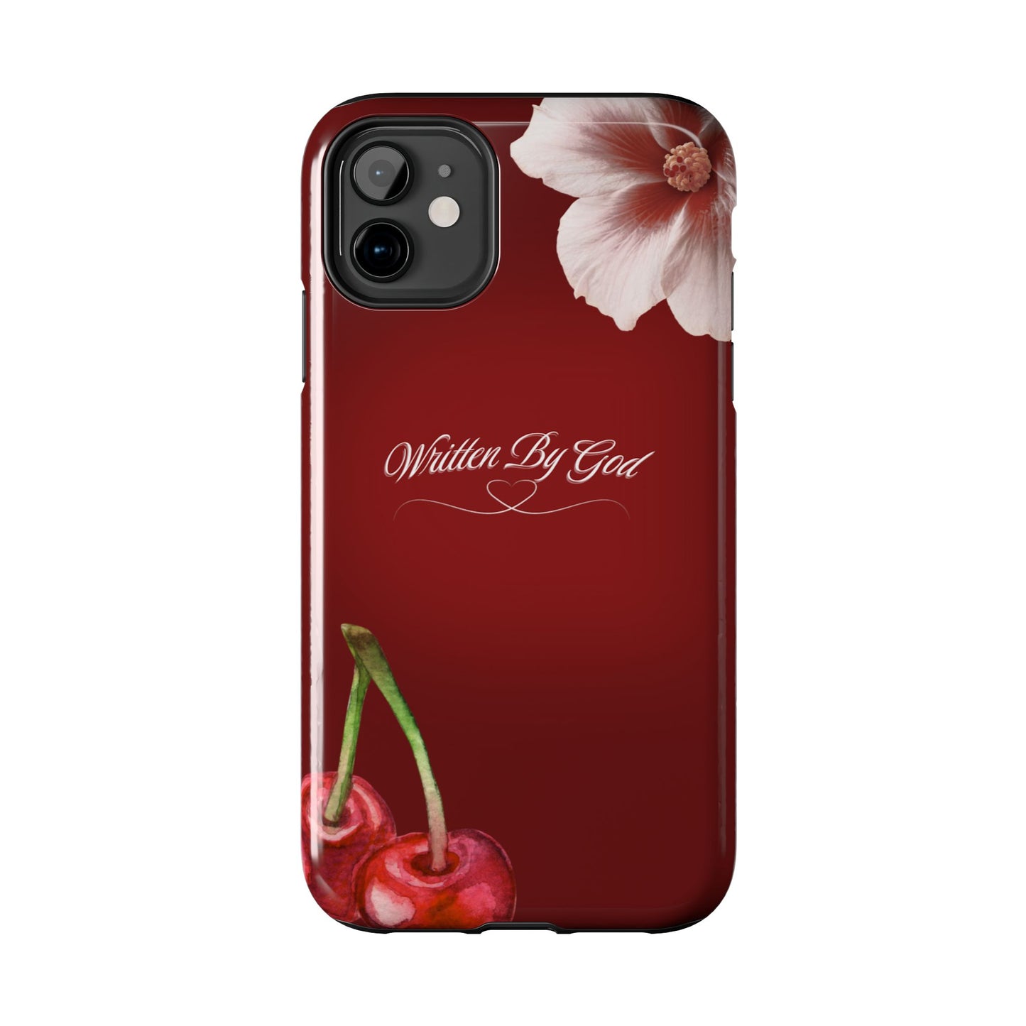 Burgundy Written by God case