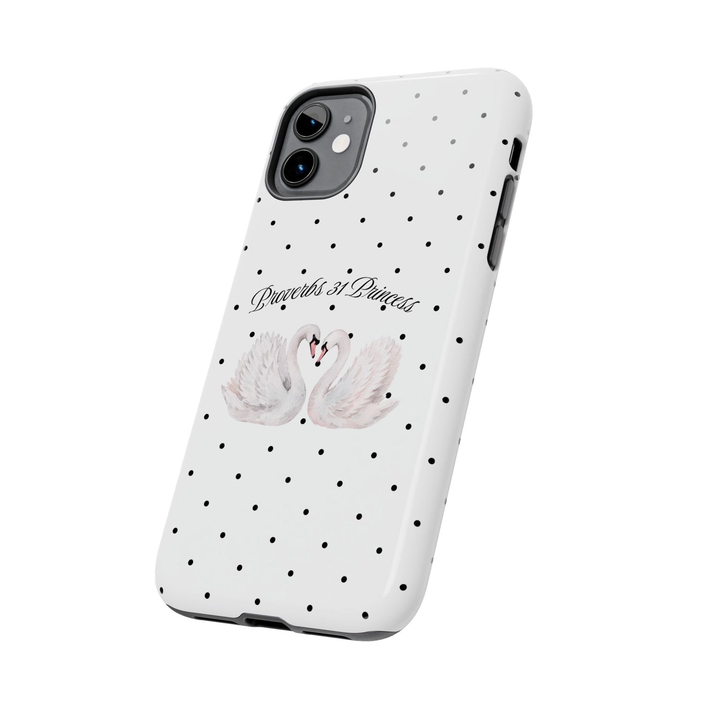 White Polka Dot Swan