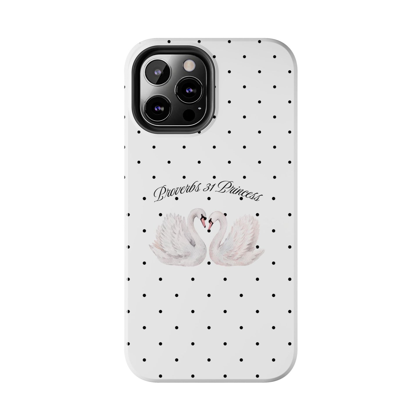 White Polka Dot Swan