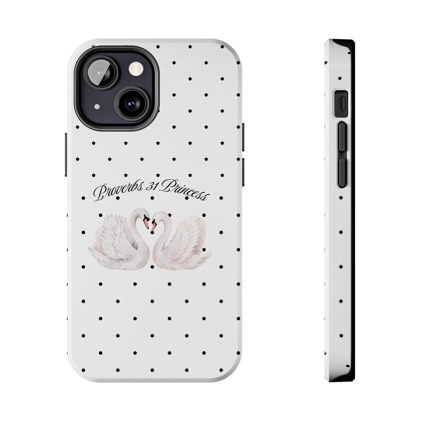 White Polka Dot Swan
