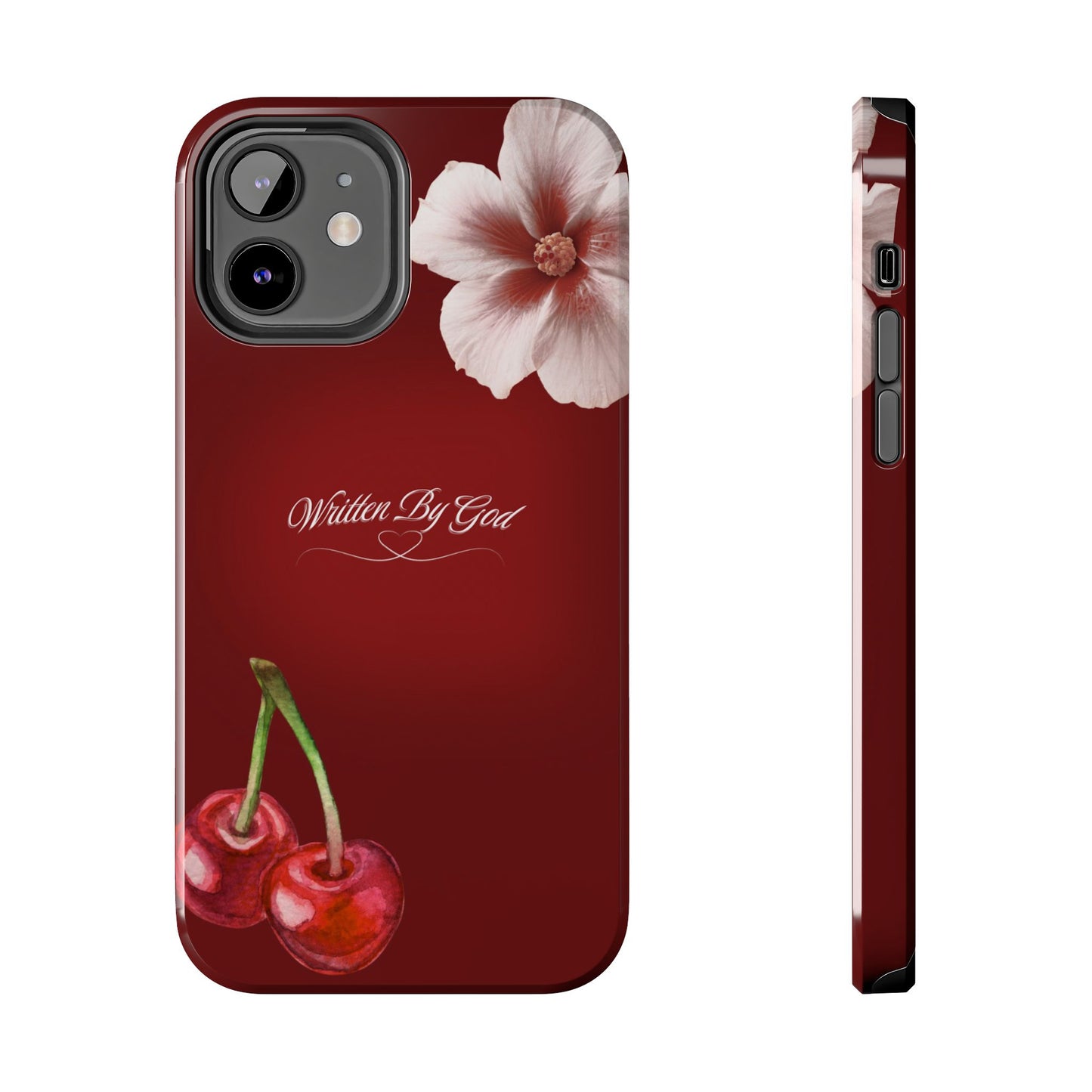 Burgundy Written by God case
