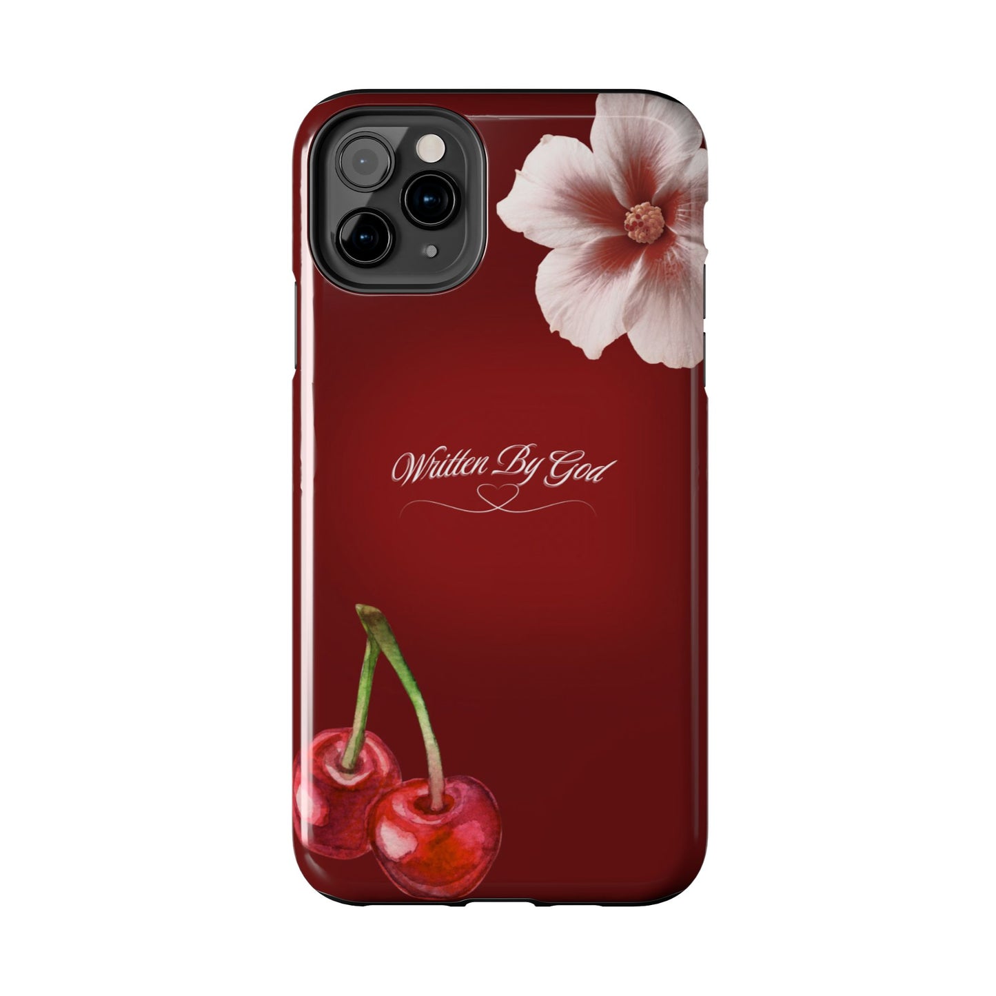 Burgundy Written by God case