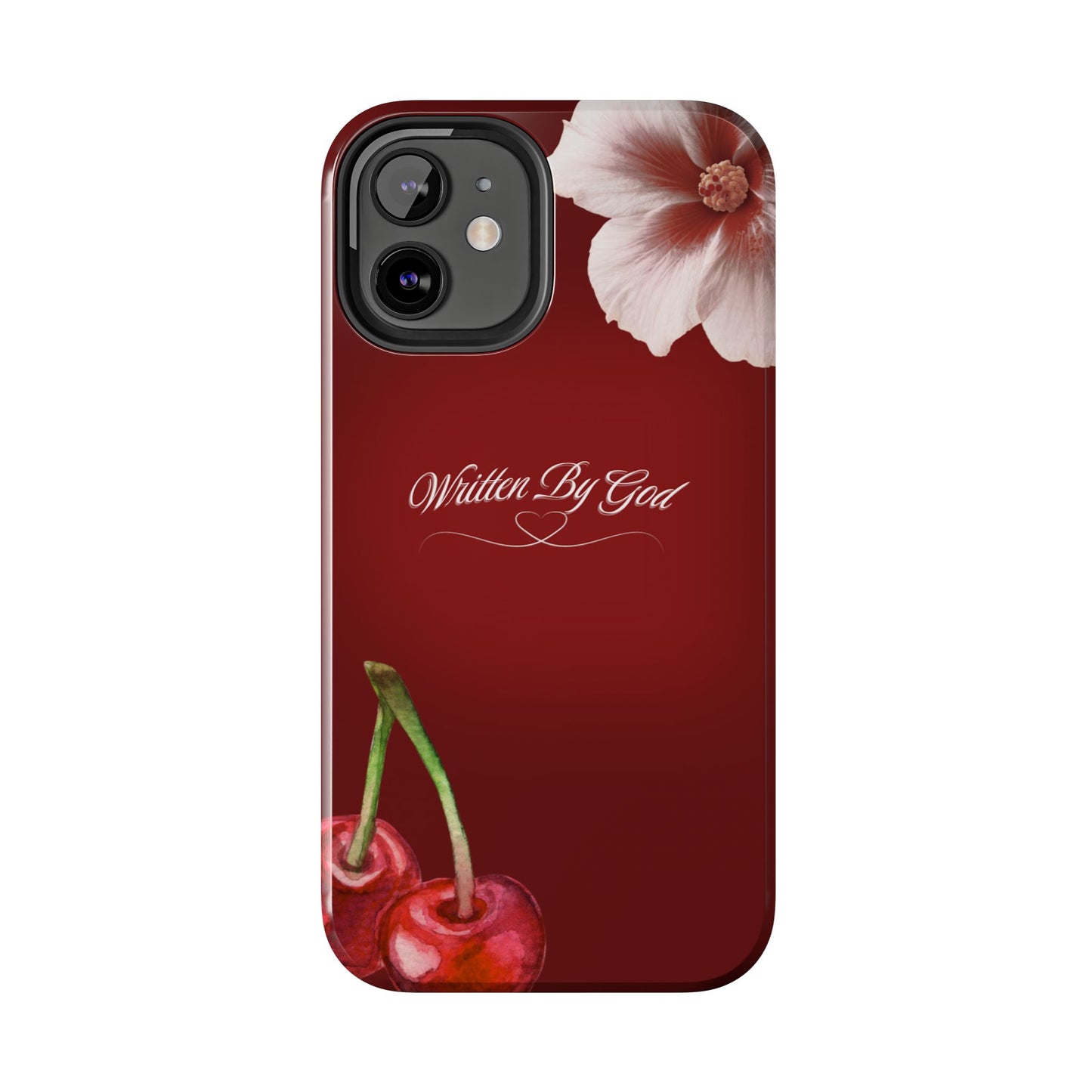 Burgundy Written by God case