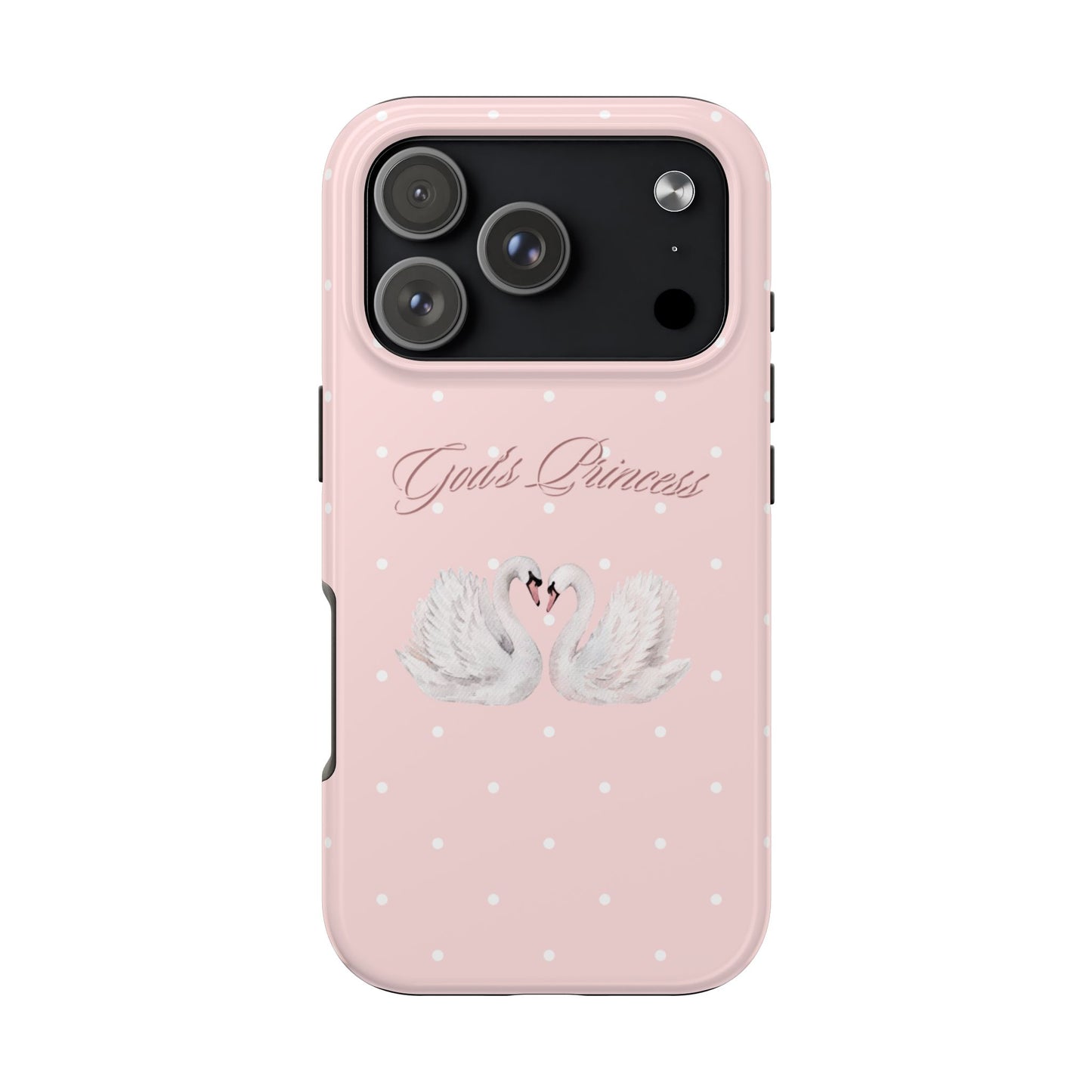 God's Princess Pink Swan Tough Phone Case