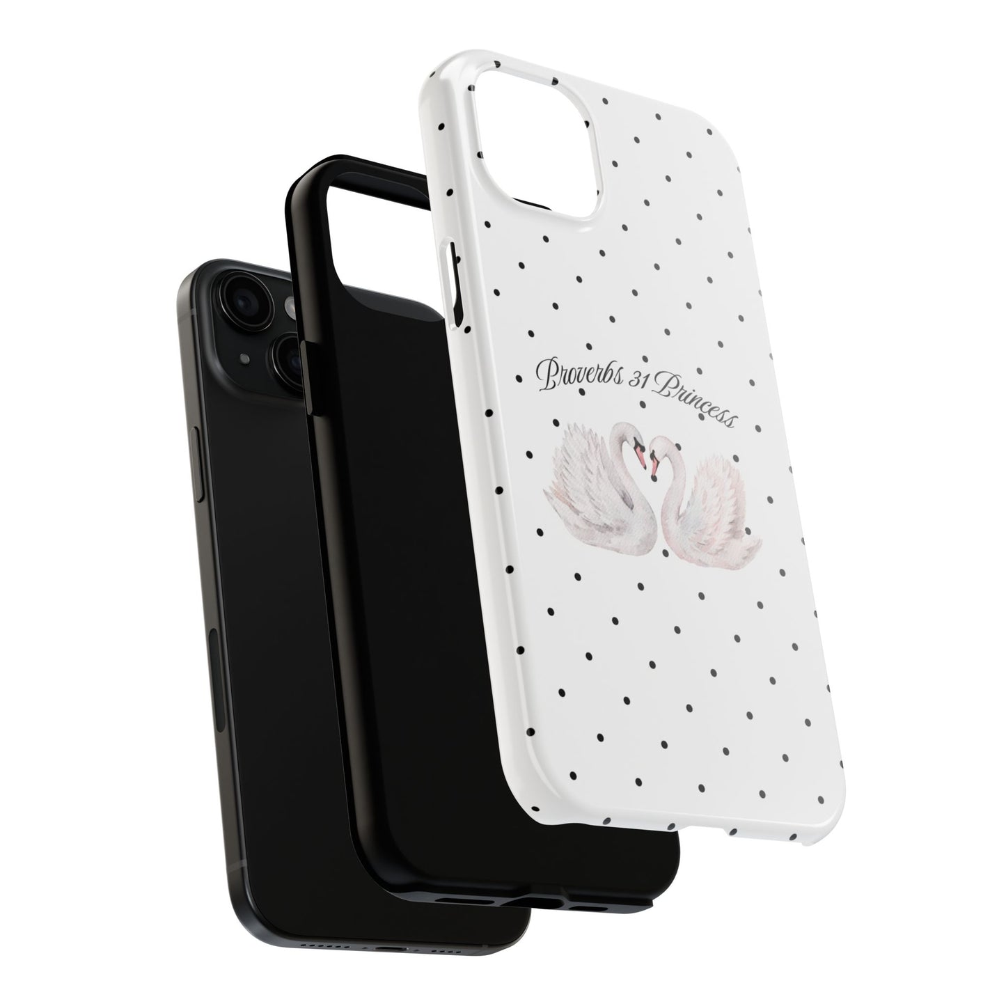 White Polka Dot Swan