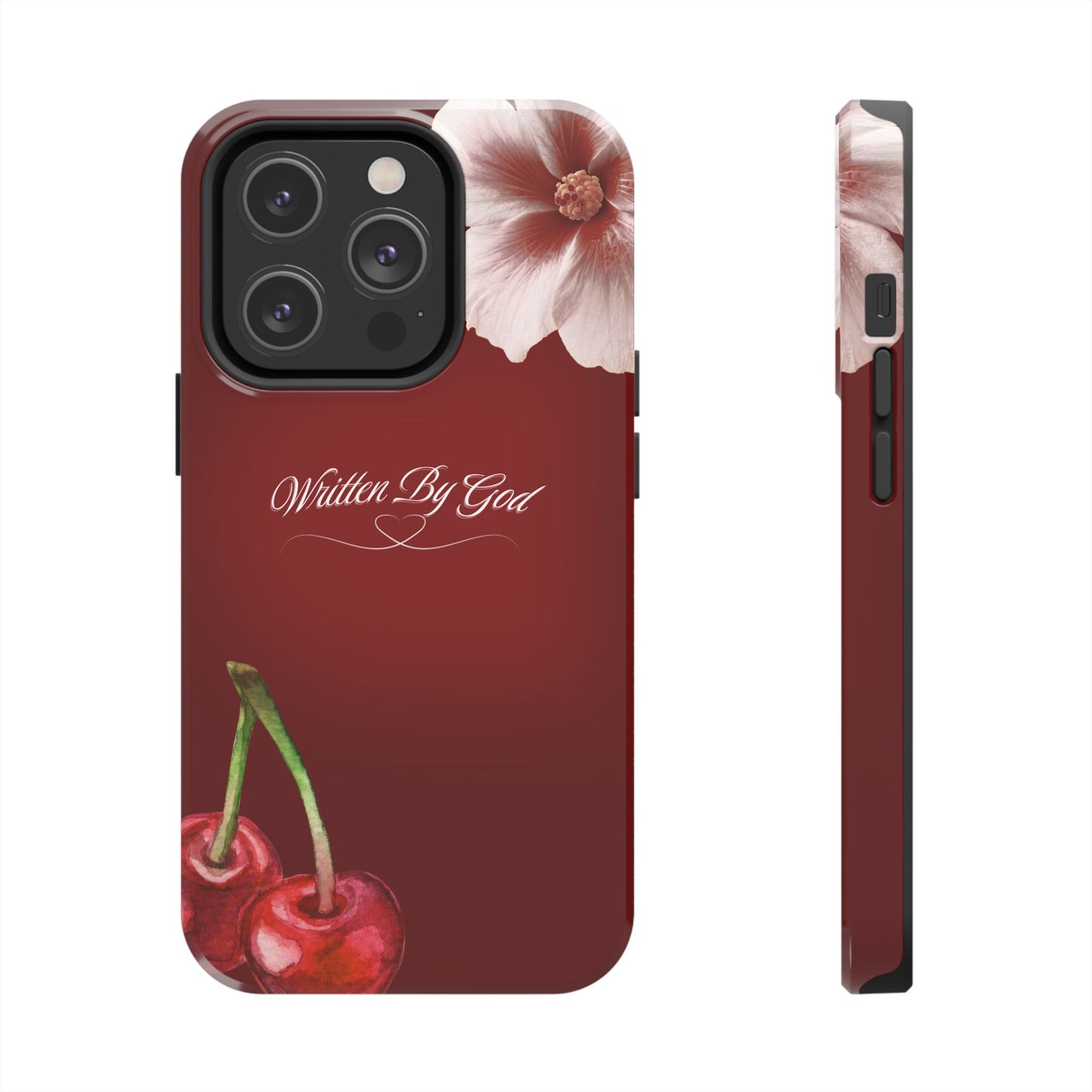Burgundy Written by God case