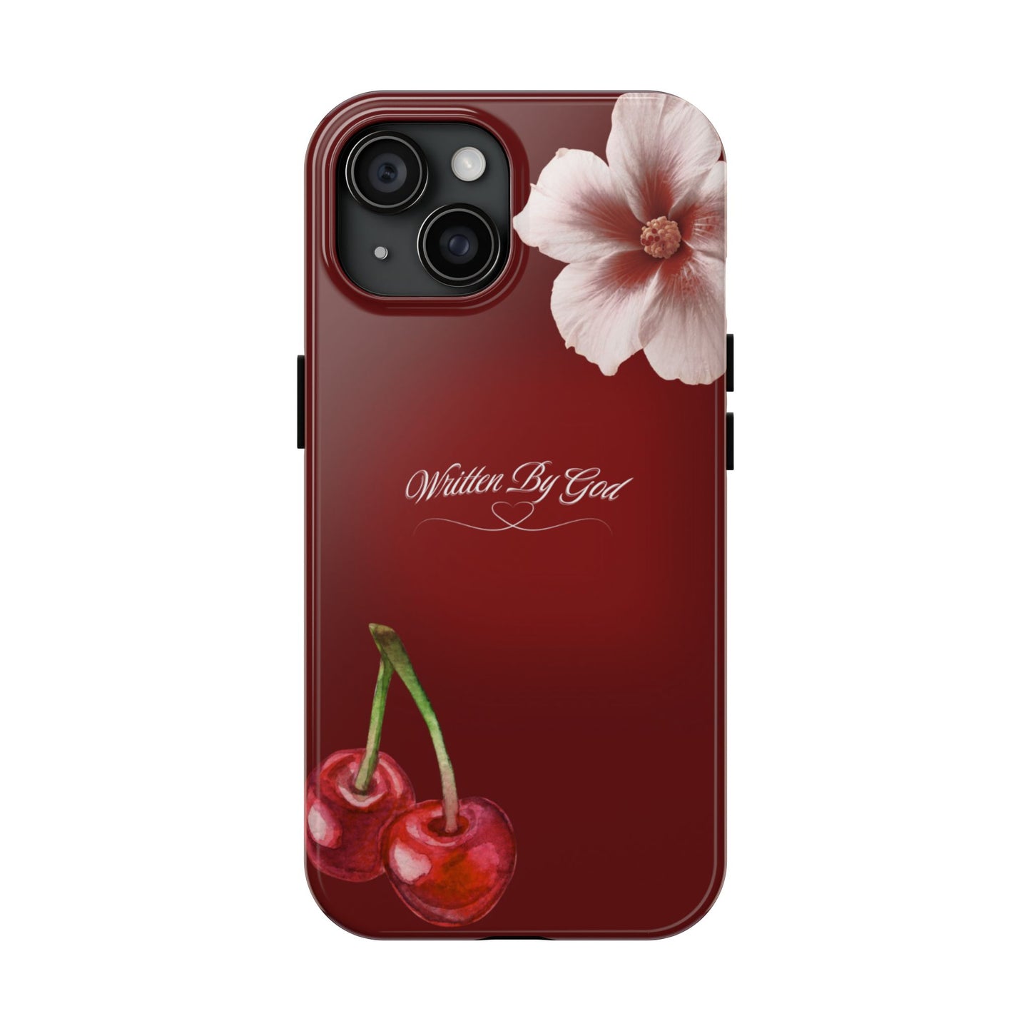 Burgundy Written by God case