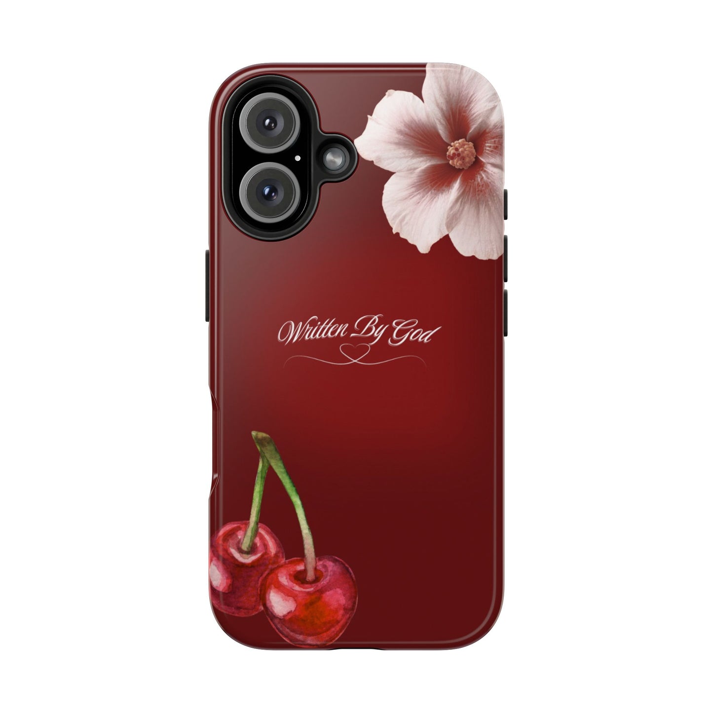Burgundy Written by God case