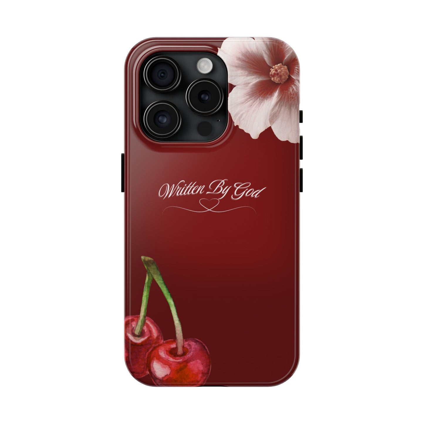 Burgundy Written by God case