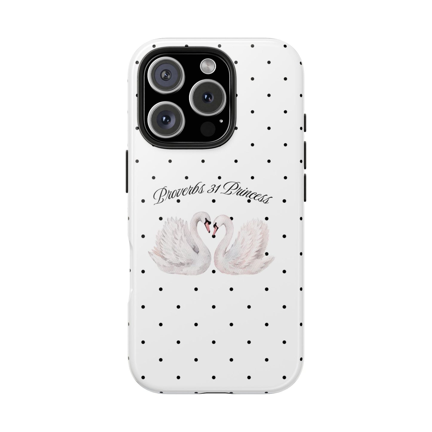 White Polka Dot Swan