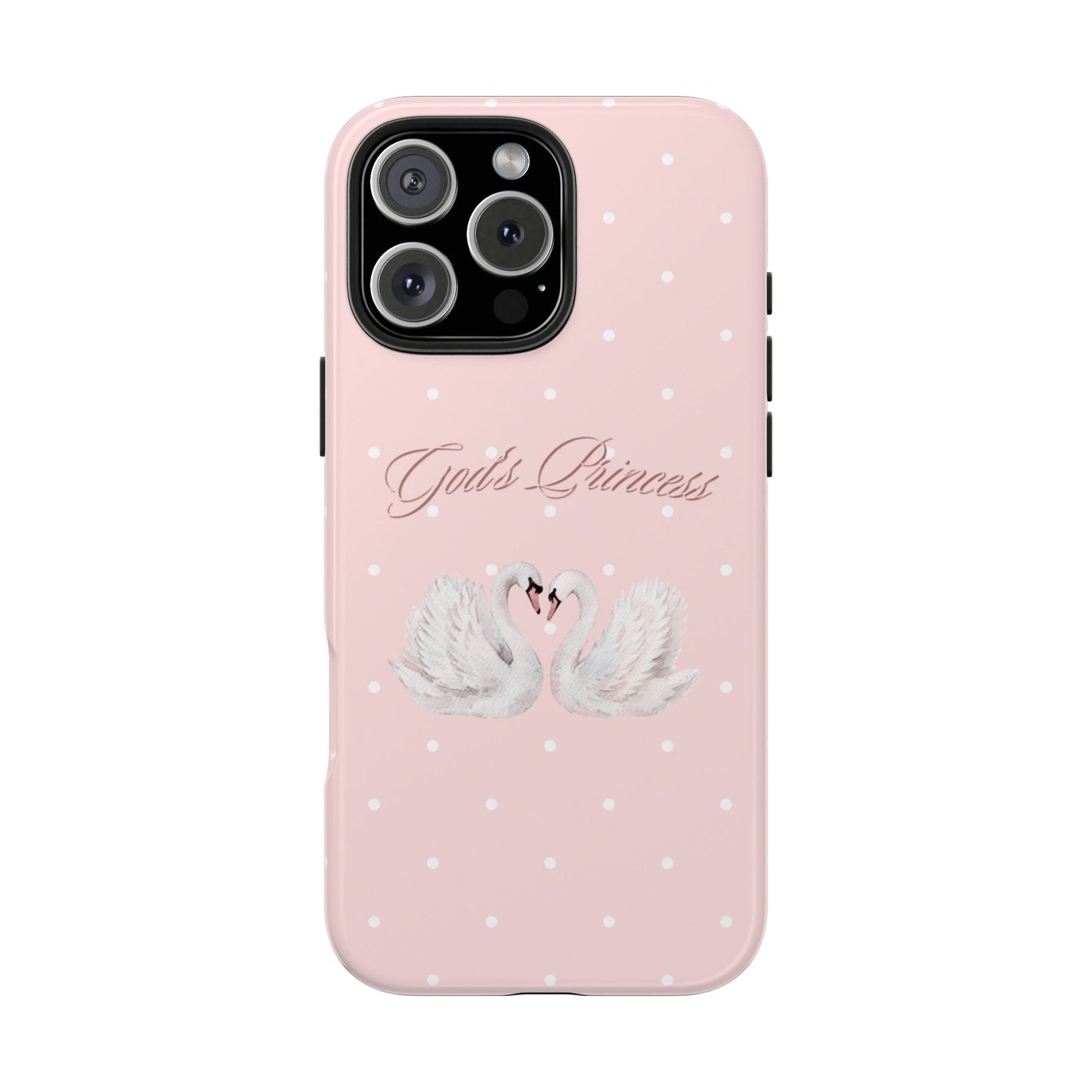 God's Princess Pink Swan Tough Phone Case
