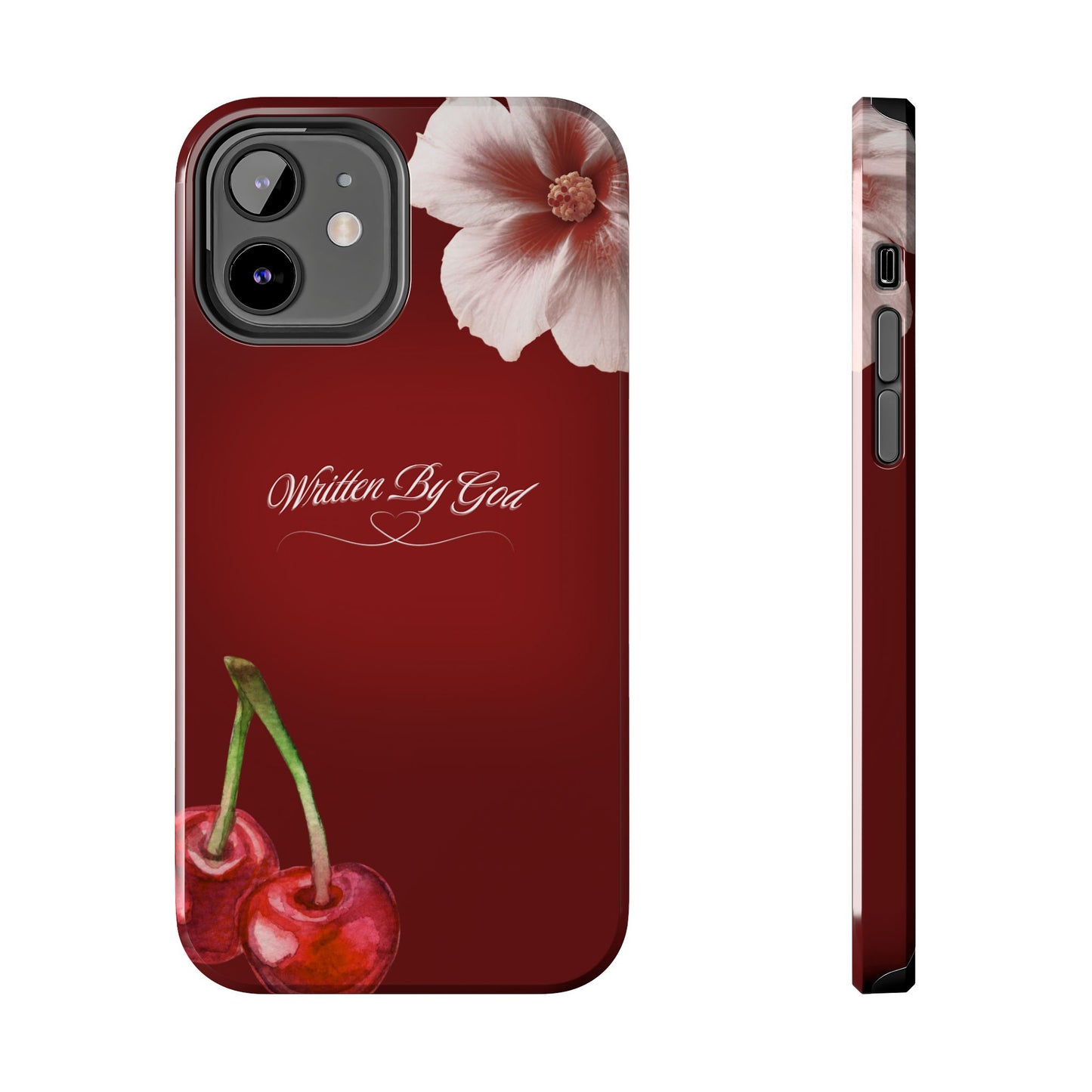 Burgundy Written by God case