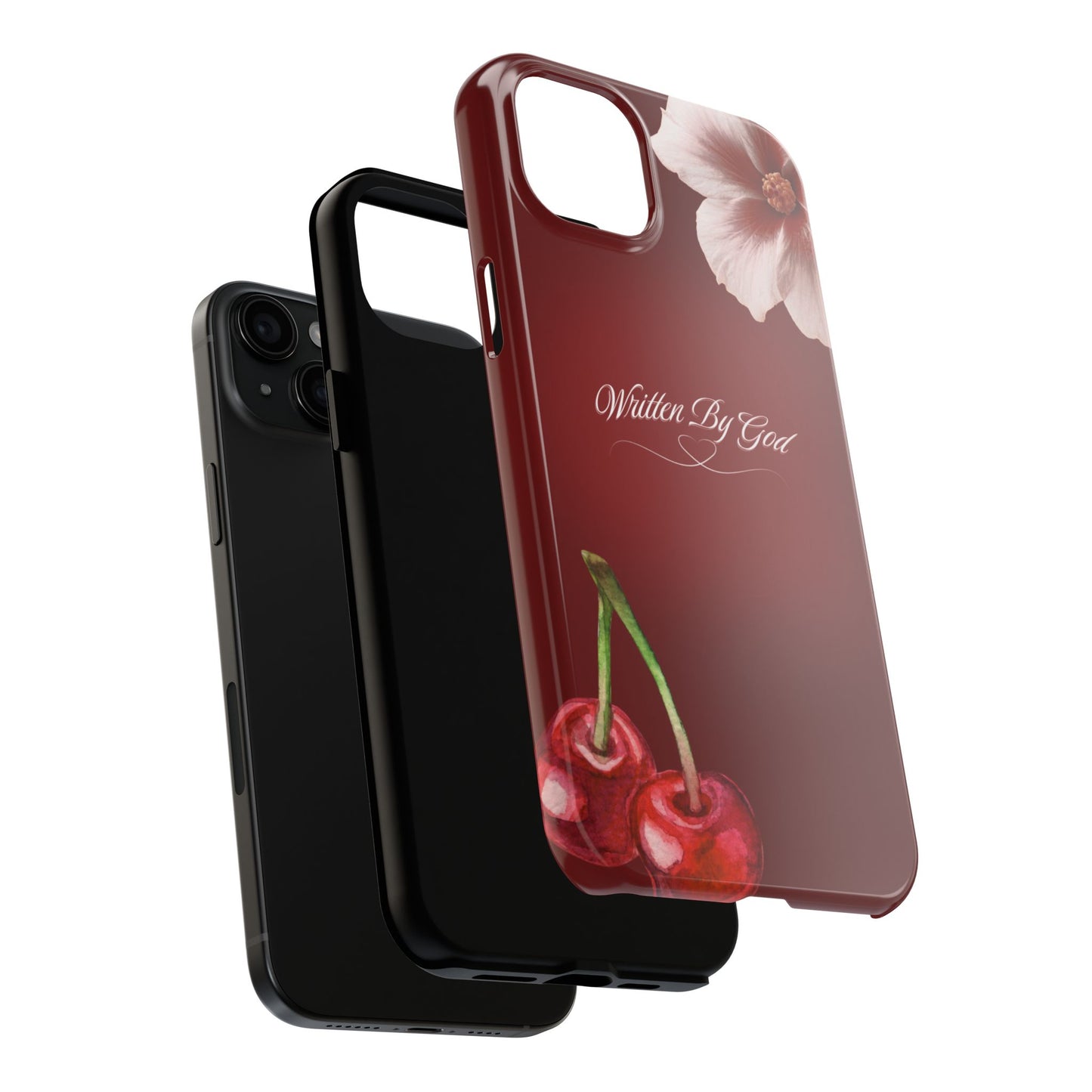 Burgundy Written by God case