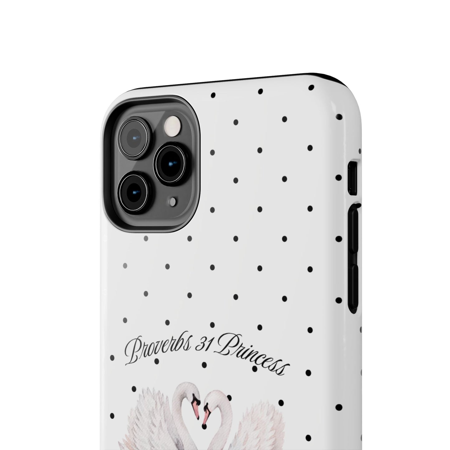 White Polka Dot Swan